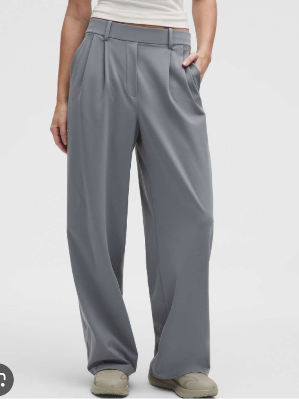 Lululemon Daydrift Solar Gray high-rise trouser pants - medium
